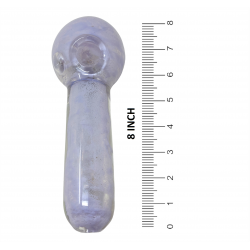 8" Frit Art Heavy Spoon Hand Pipe - [KP24]
